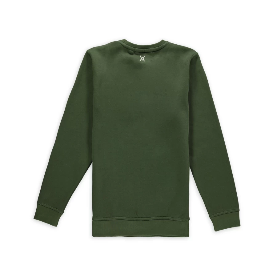 Aspact Premium Green Sweatshirt - Soft Crewneck Sweater for Men & Women | Eco-Friendly Comfort Wear